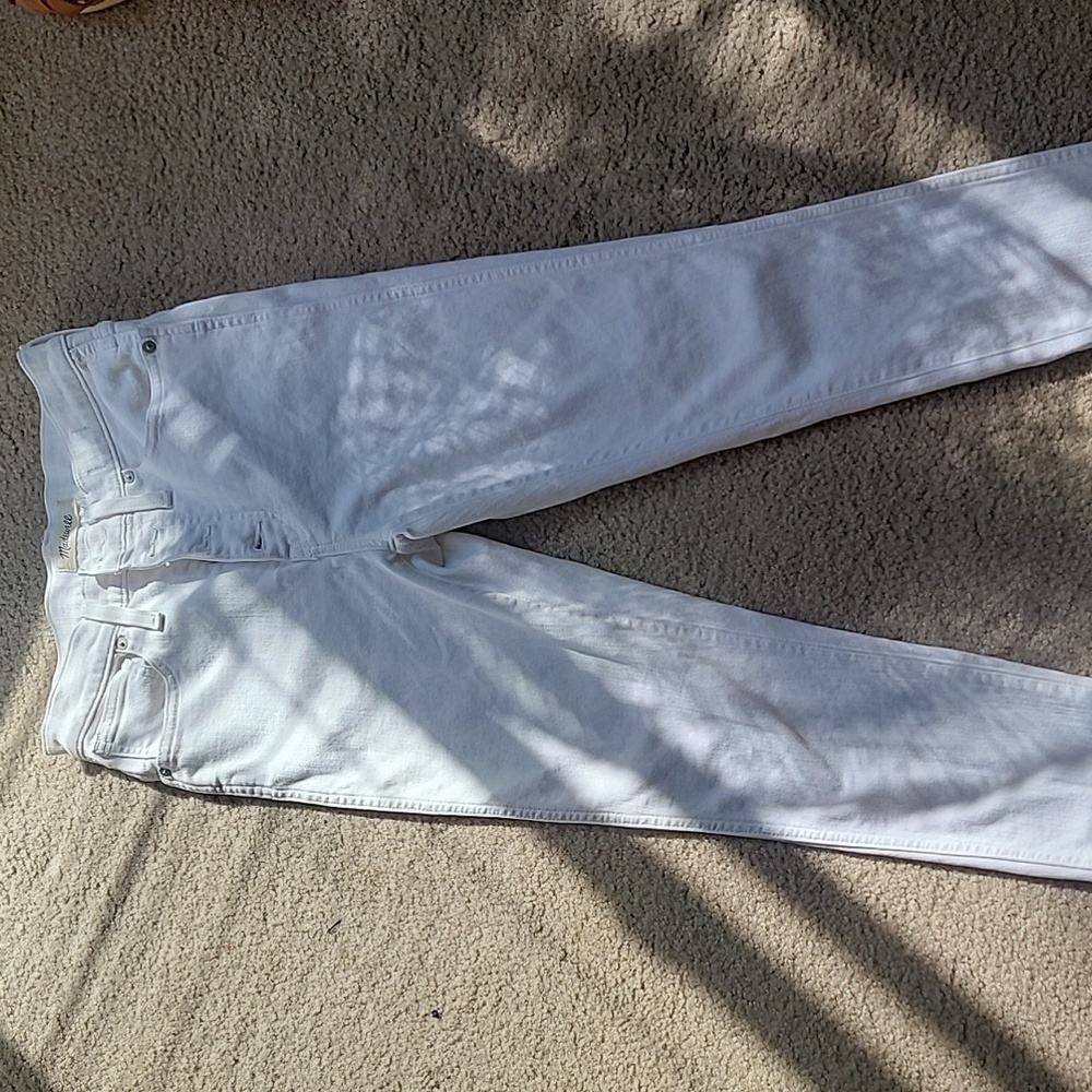 Madewell Skinny white jeans